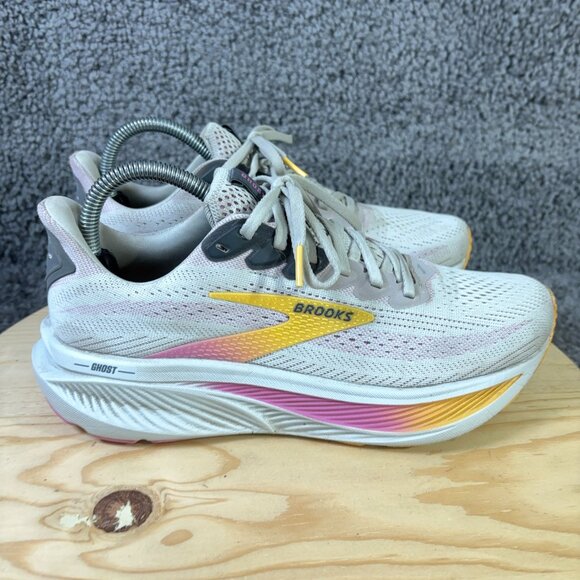 Brooks Ghost 17 Running Shoe Womens Size 8 Fabric Gym Training Sneakers - Picture 3 of 7